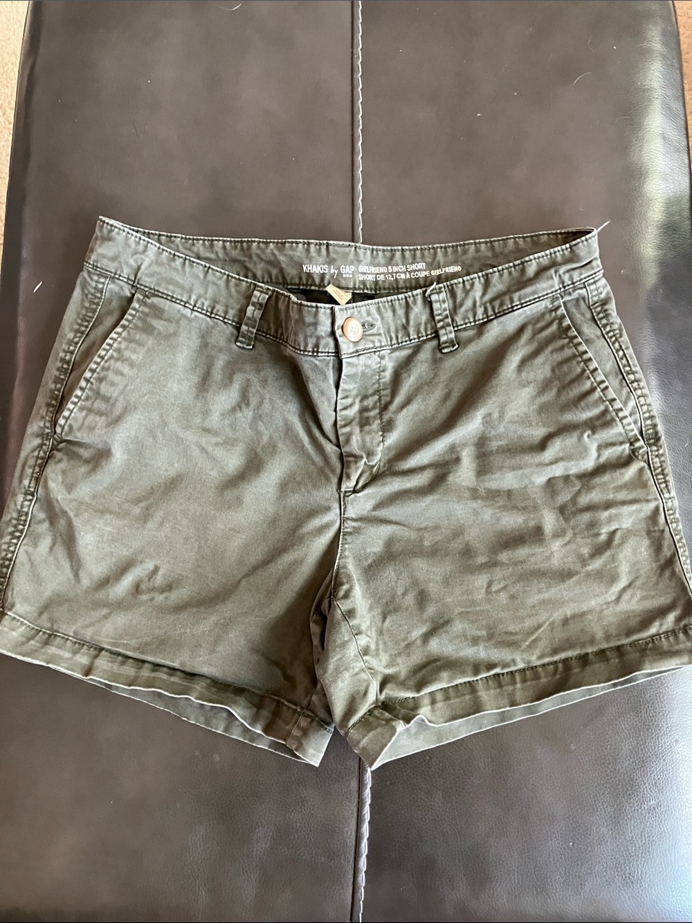 GAP Olive Green Women's khakis by gap girlfriend  Cotton Bermuda Shorts